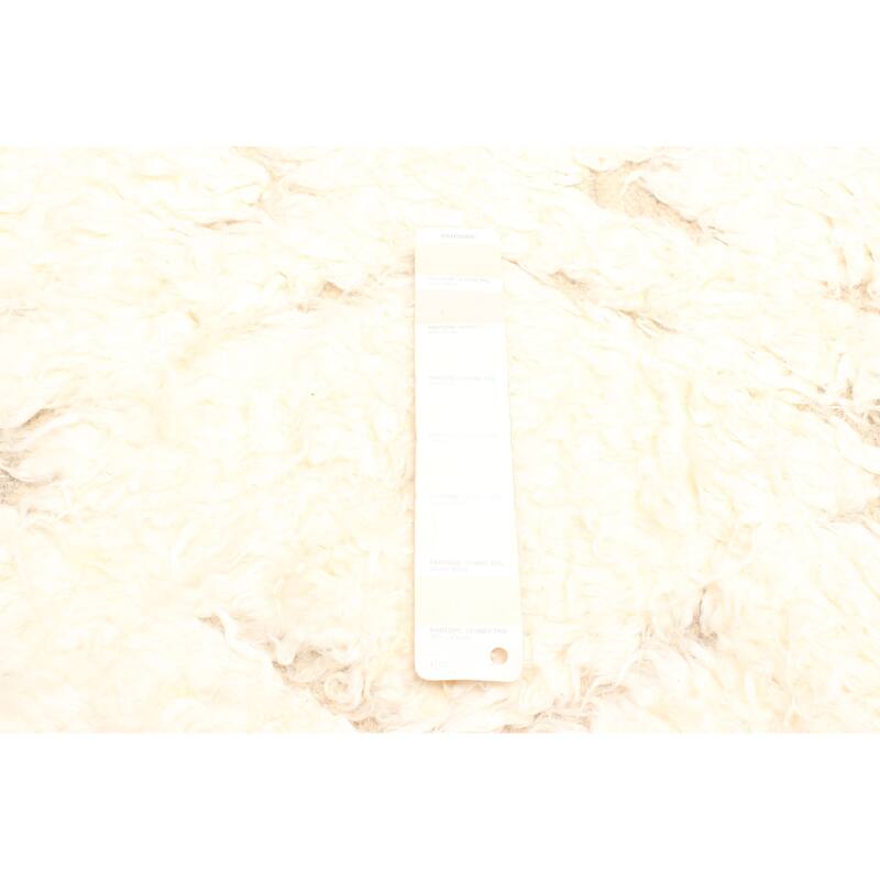 ECARPETGALLERY Hand-knotted Tangier Cream Wool Rug - 5'8 x 7'8