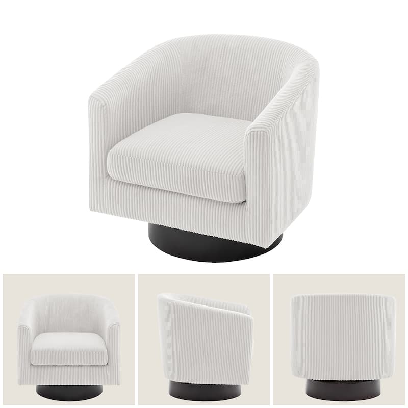 Modern 360° Swivel Barrel Accent Chairs by DREAMSIDEA