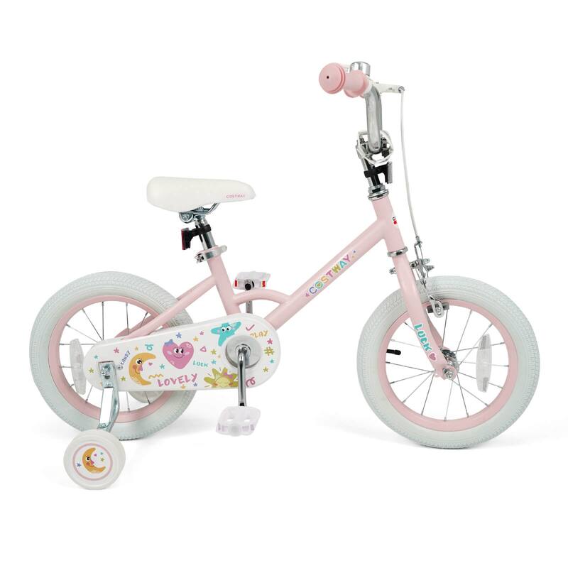 Costway 12/14/16/18 Inch Kids Bike for Girls Boys Age 3-8 Years with - See Details