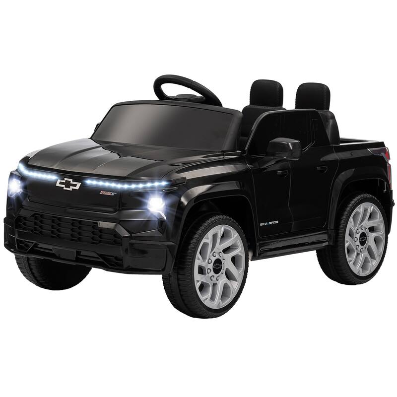 Licensed Chevrolet Silverado EV Kids Electric Ride On Car with Parental Remote Control, Suspension, 3 Speed and Soft Start