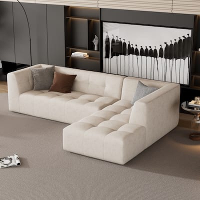 110.2*72.8" Modular Modular Combination Living Room Sofa Set, Modern Minimalist Sofa, Living Room Upholstered Sofa Bed, Bedroom,