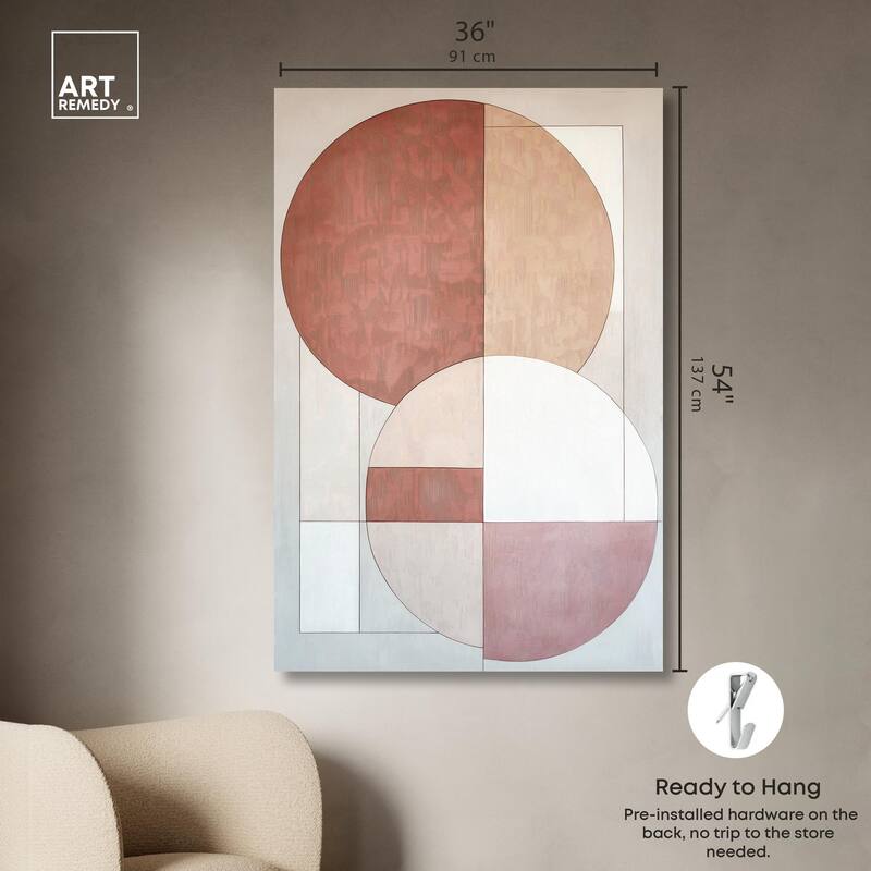 Modernist Circles I Canvas by Art Remedy, Gallery Wrapped