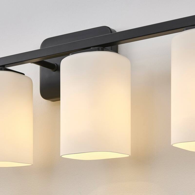 KAWOTI Modern & Contemporary Vanity Light with Frosted Glass Shade