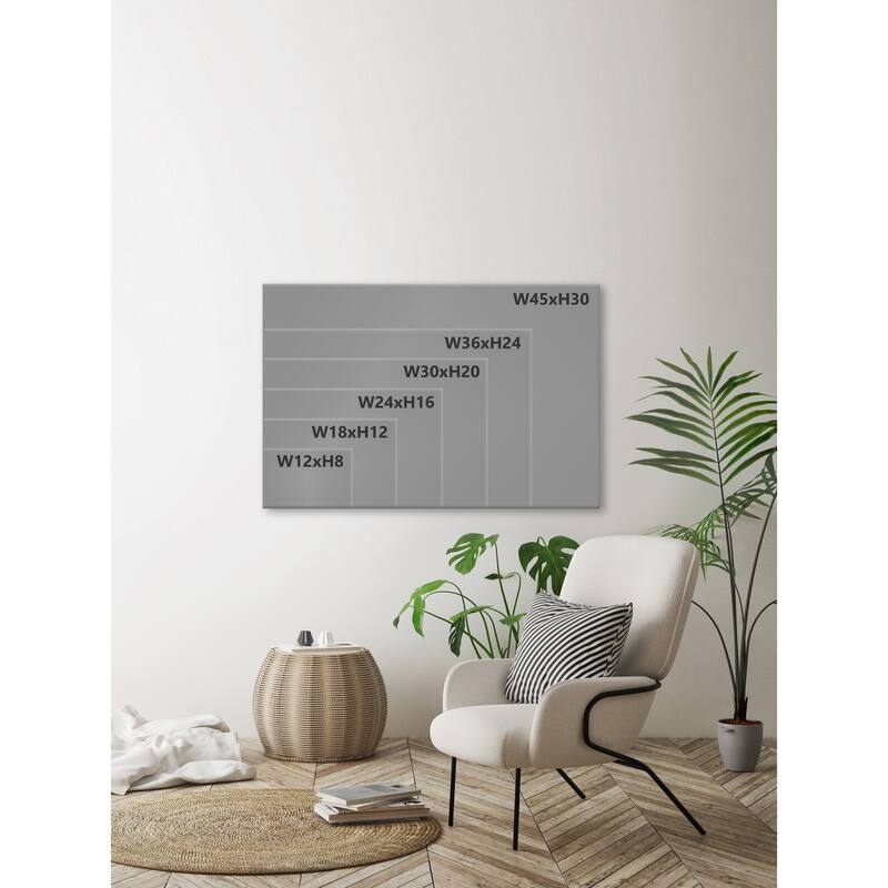 'Green Fields and Lone Tree' Painting Print on Wrapped Canvas