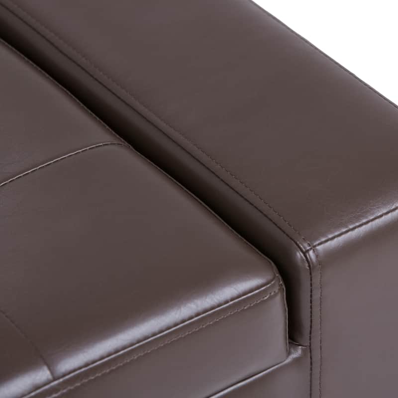 WYNDENHALL Santa Fe 51 inch Wide Contemporary Rectangle Storage Ottoman