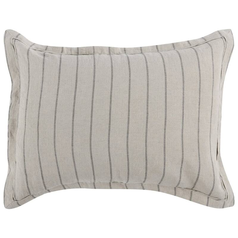 Kingston 100% Linen Natural Sham by Kosas Home - Standard - Natural