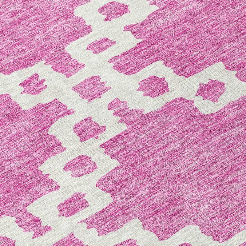 Machine Washable Indoor/ Outdoor Chantille Geo Trellis Rug