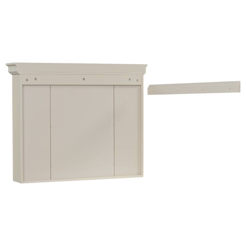 Modern Bathroom Wall Cabinet with Mirror,Medicine Cabinet with 6 Open Shelves