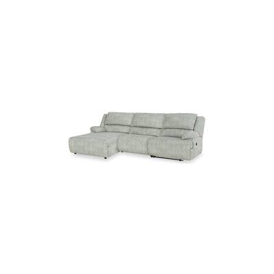 Signature Design by Ashley McClelland Gray 3-Piece Reclining Sectional with Chaise - 127"W x 70"D x 40"H