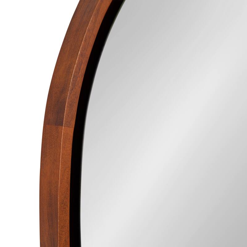 Kate and Laurel Evans Framed Round Wall Mirror - 30" Diameter