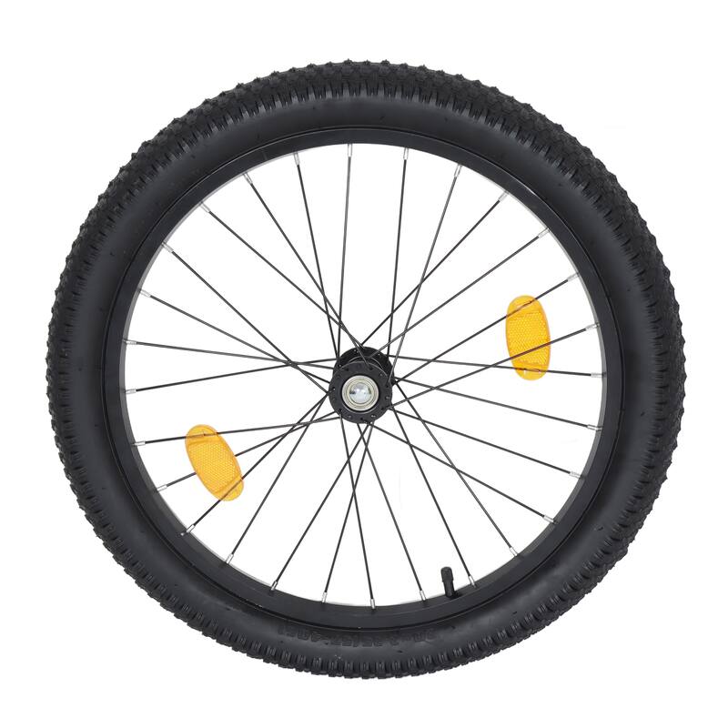 3-in-1 Heavy-Duty Bike Cargo Trailer -Bike Compatible Steel Frame, 110lb Capacity, Convertible Stroller & Pull Cart