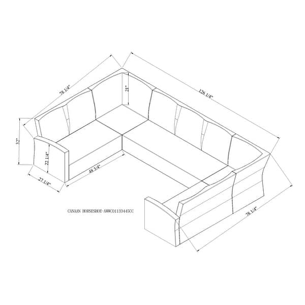 Lawayon Outdoor Wicker Horseshoe Sectional Sofa by Havenside Home Bed