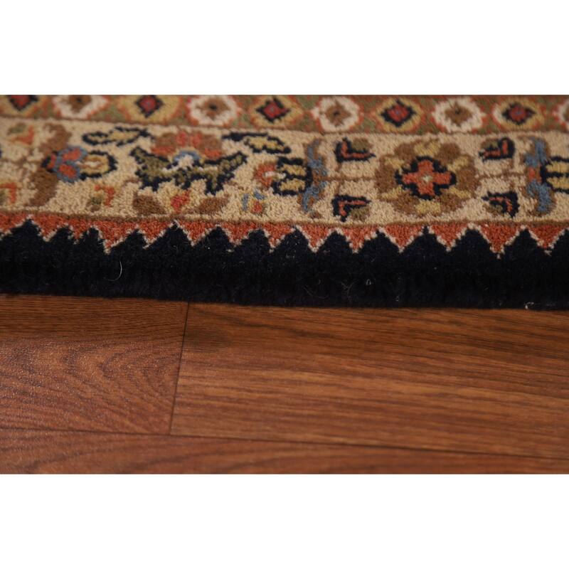 Hand Knotted Oriental 100% Wool Carpet Traditional Medallion Beige & Ivories Bidjar Area Rug - 9' 0'' X 5' 11''