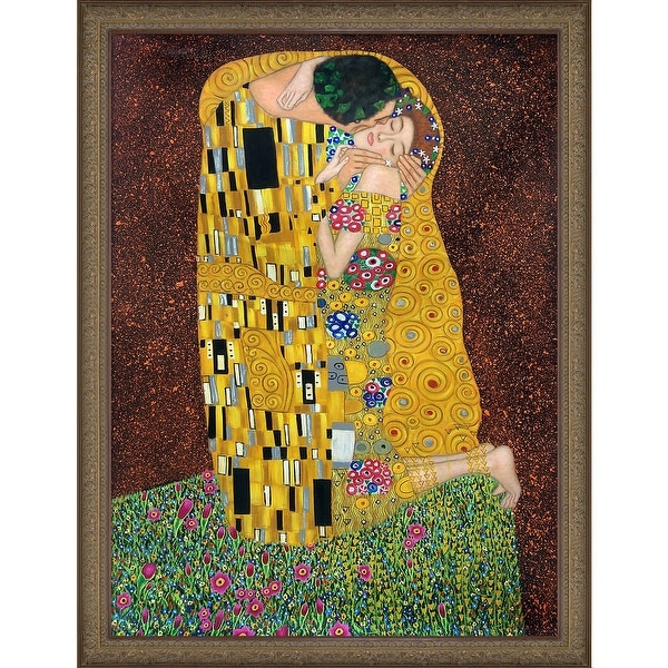 Gustav Klimt 'The Kiss' (Full view) Hand Painted Oil Reproduction