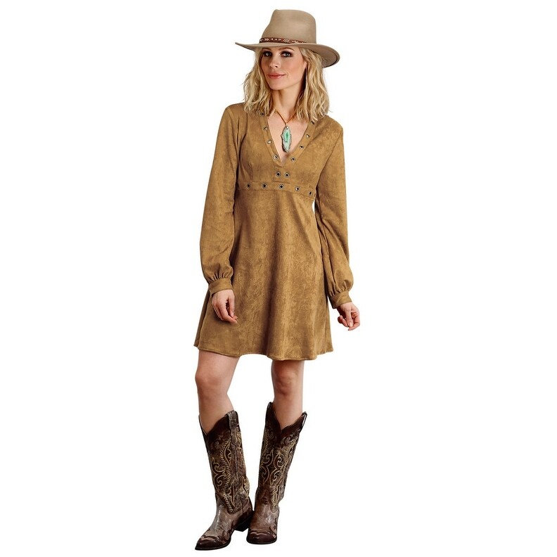 Shop Stetson Western Dress Womens Long Sleeve Zip Solid Overstock 19667058