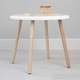 preview thumbnail 33 of 56, Taylor & Olive Poppy Kids Table 30 inch diameter - Maple Finish - White