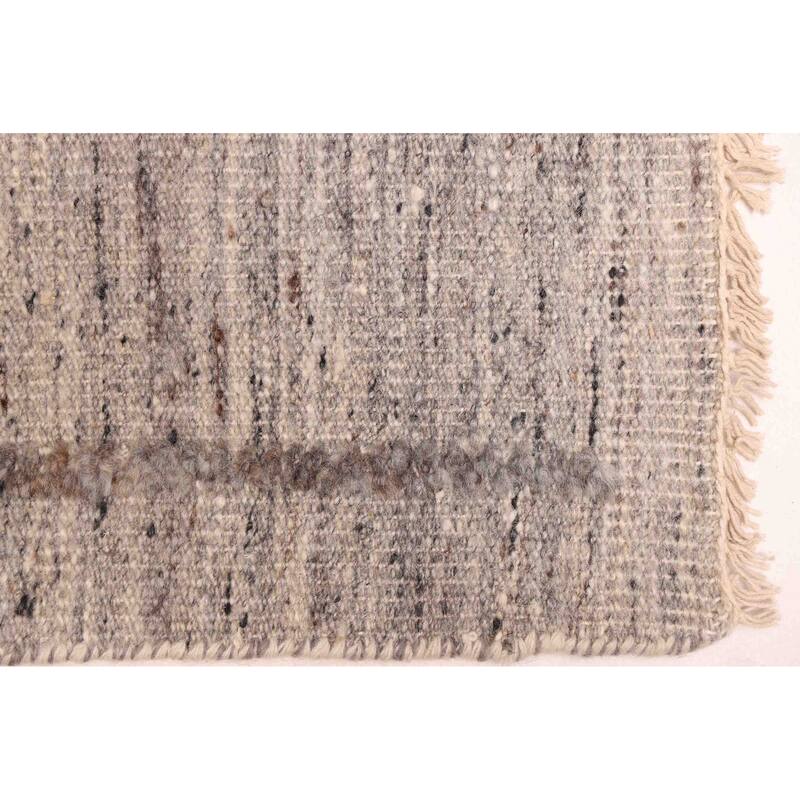 ECARPETGALLERY Hand-knotted Tangier Grey Wool Rug - 8'3 x 10'1