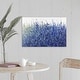 preview thumbnail 26 of 25, "Shades Of Blue Wild Flowers" Abstract Floral Landscape Canvas Wall Art