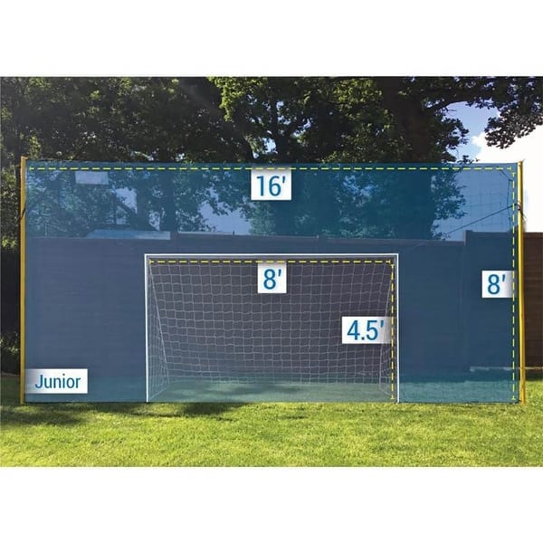 Open Goaaal JXOGFJ3 Soccer Practice Net Rebounder Backstop with Goal, Junior Bed Bath