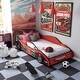 preview thumbnail 1 of 8, Buckner Mordern Race Car Design Youth Platform Bed by Furniture of America