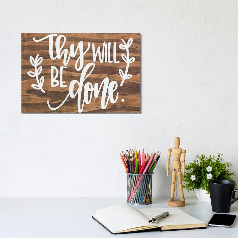 iCanvas "Thy Will Be Done." by Imperfect Dust Canvas Print - 8x12x0.75