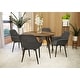 preview thumbnail 70 of 85, Markley Modern Leather Upholstered Dining Side Chairs with Black Iron Legs Accent Armchair for Home Kitchen Set of 4