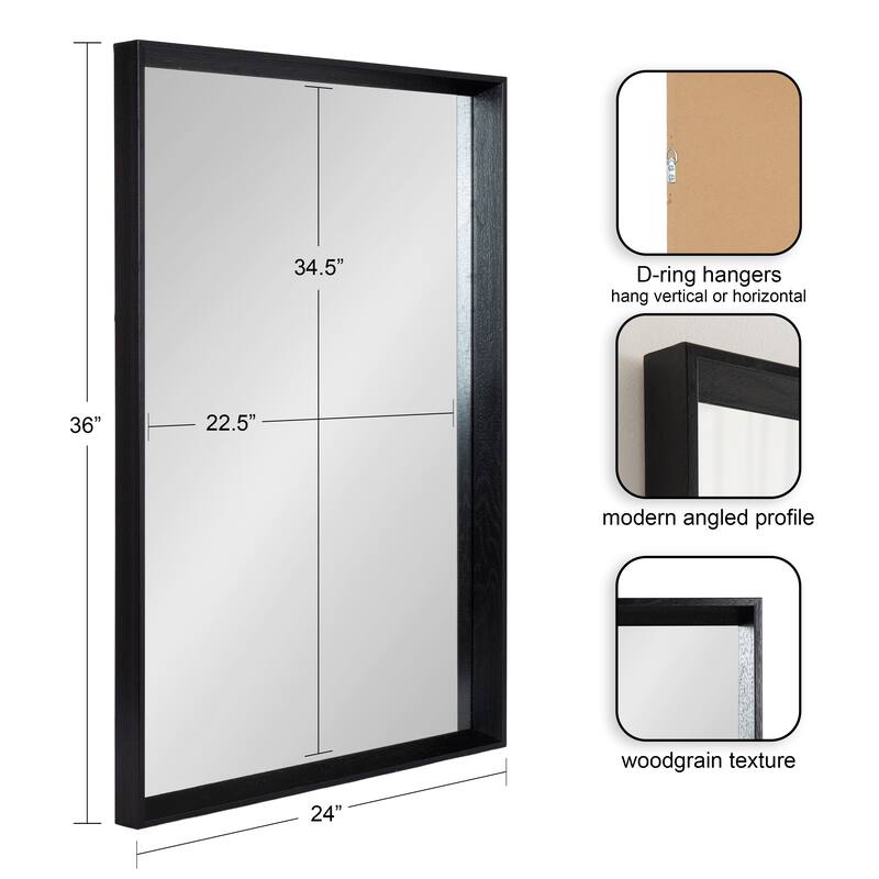 Kate and Laurel Quato Rectangle Wall Mirror