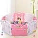 preview thumbnail 5 of 3, Children Baby Playpen 8 Panel Foldable Kids Safety Play Fence In - 7'9" x 10'10"