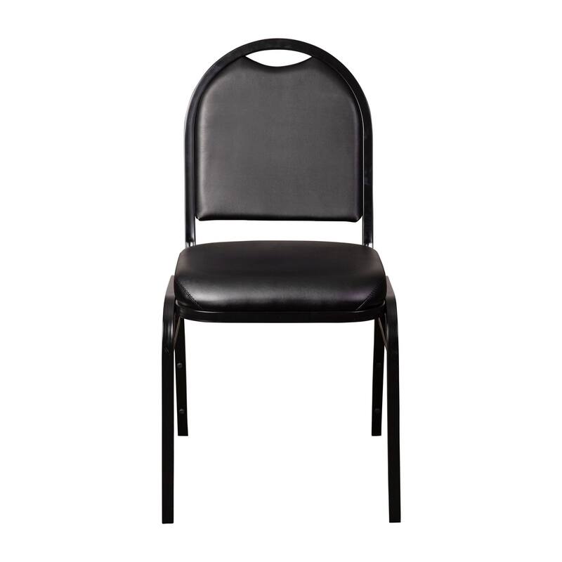 Commercial Dome Back Stacking Banquet Chair with Metal Frame