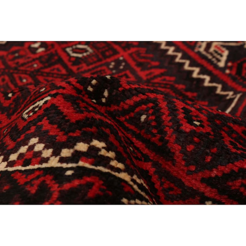 ECARPETGALLERY Hand-knotted Melis Red Wool Rug - 6'5 x 9'0