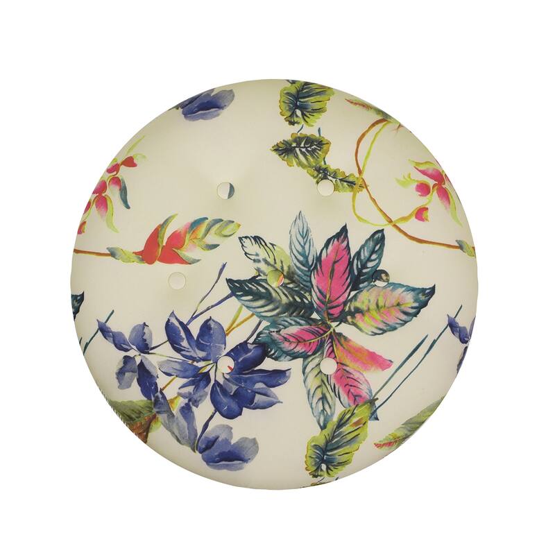 Yolanda 24" Upholstered Round Accent Ottoman