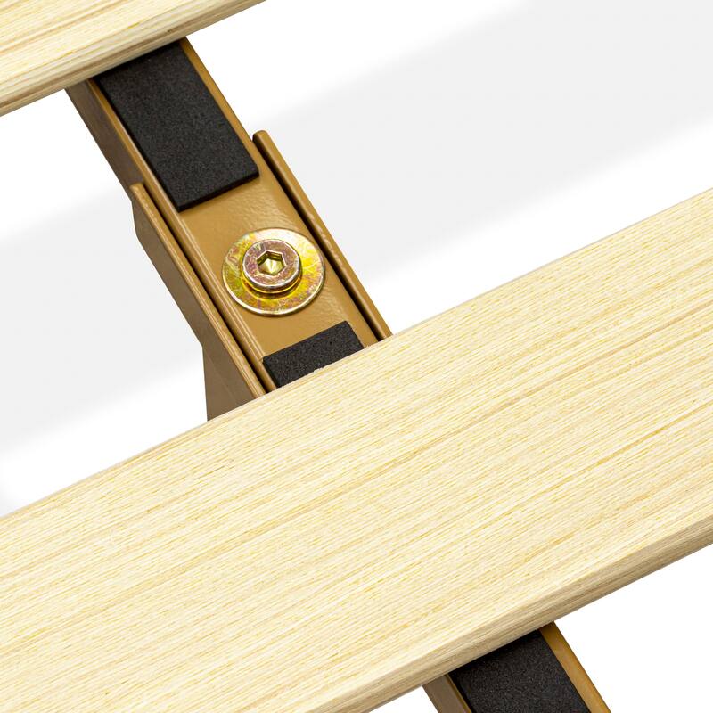 East West Furniture Queen Size Bed Frame with 4 Hardwood Legs and 2 Extra Center Legs - (Finish Options)