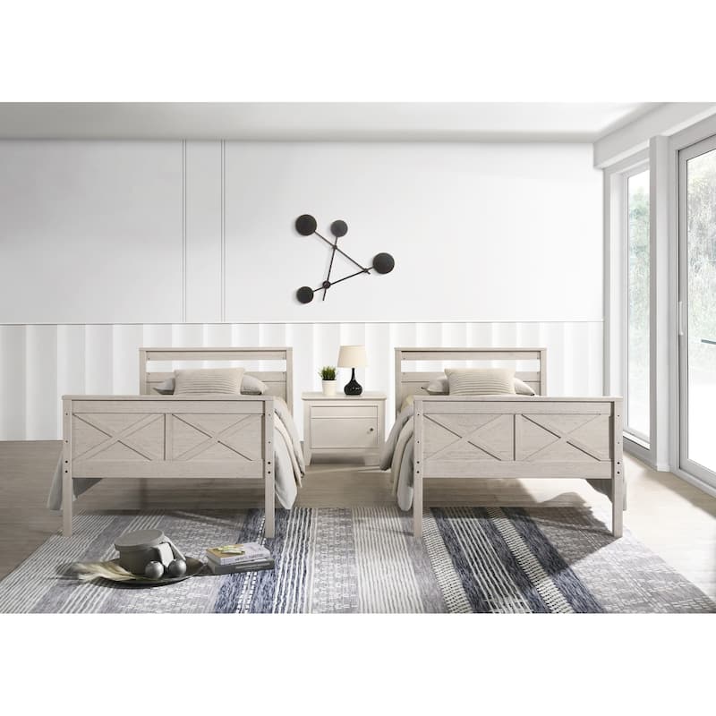 Clayfell Exeter Twin Over Twin Solid Wood Standard Bunk Bed