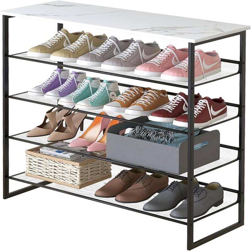 5 Tiers Shoe Rack - 29"D x 11.81"W x 36.5"H