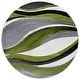 preview thumbnail 123 of 128, SAFAVIEH Hollywood Deep Mid-Century Modern Abstract Rug 3' Round - Grey/Green