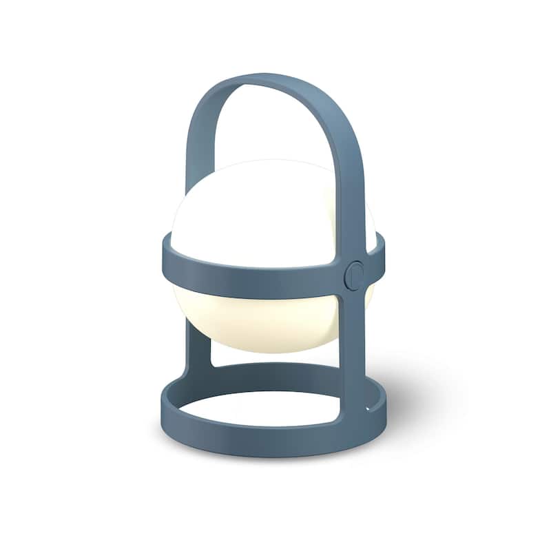 Rosendahl Soft Spot Solar Circular Lantern - 9.8" - Sky Blue