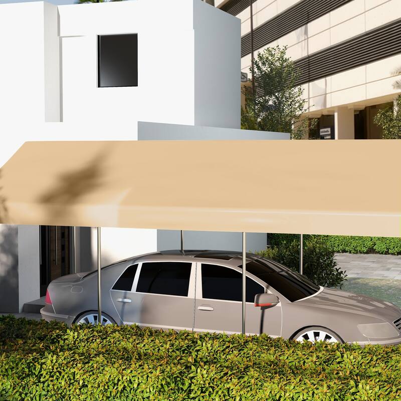 Outsunny 10' x 20' Carport Replacement Top Canopy Cover, Waterproof and UV Protected Garage Car Port Cover