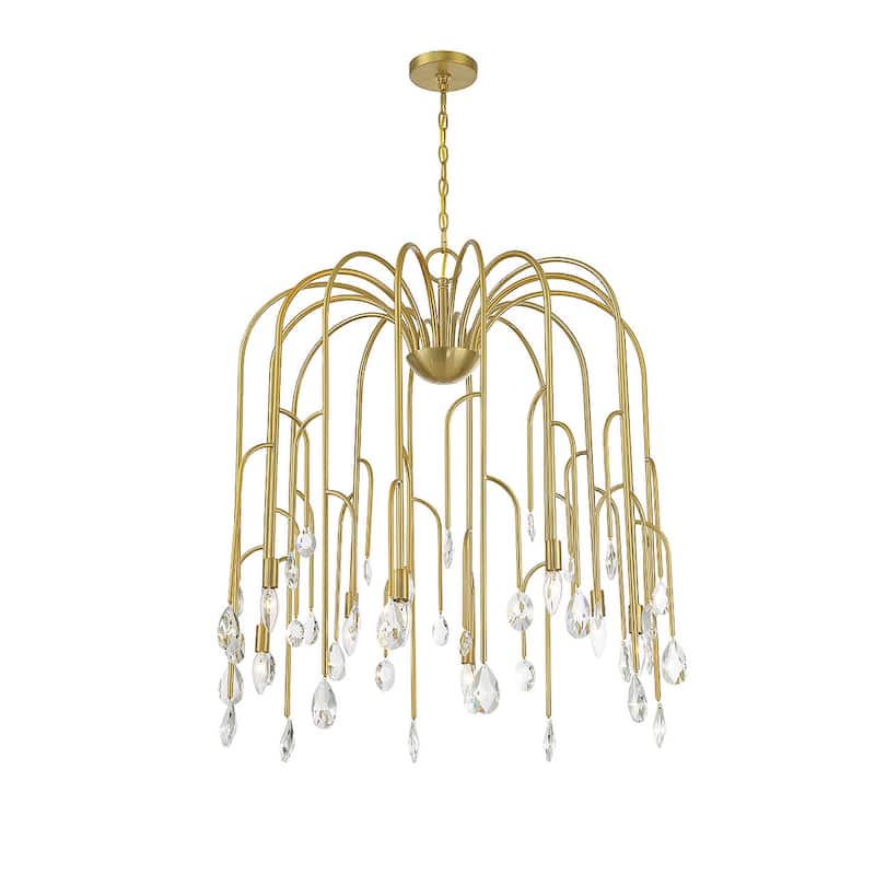 Savoy House 1-6688-8 Anholt 8 Light 32" Wide Crystal Abstract