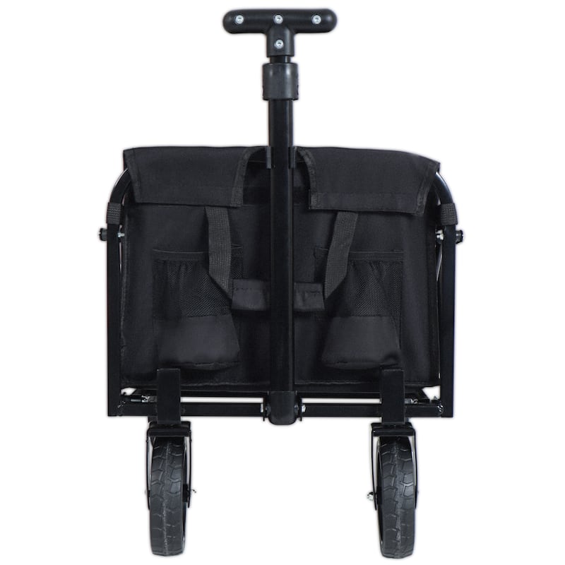 Expandable Dual-Layer Utility Wagon With 100% Extra Space-Grocery Cart For Camping,Shopping,Sports,Gardening,Fishing