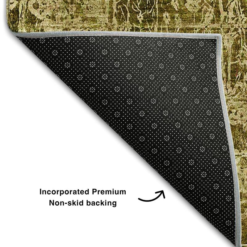 Premium Washable Super Soft Solid Abstract Mayfield Rug