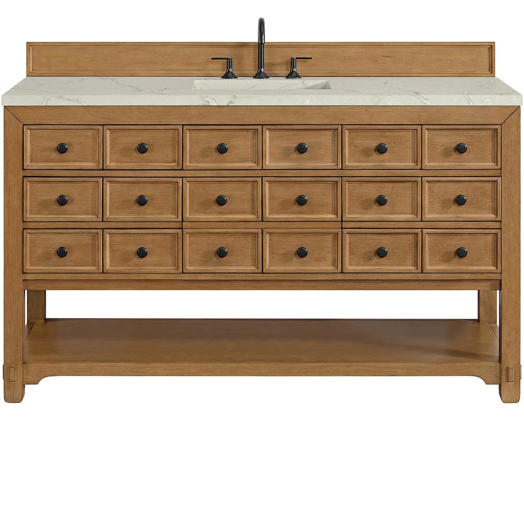 James Martin Vanities 505-V60S-FVSL Malibu 60" Free Standing Single