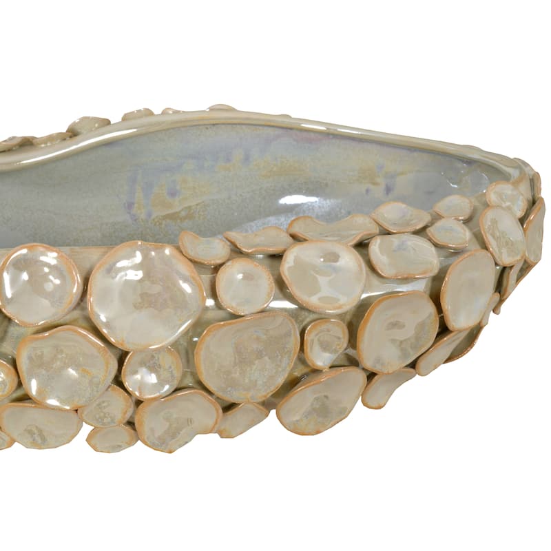 Silver Shimora Shell Centerpiece Bowl