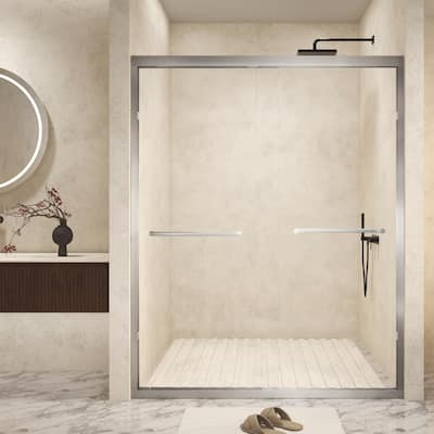 Aluminum Frame Double Sliding Shower Door