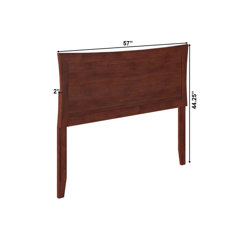 Modern Grey Headboard - Wood Panel Headboard for Metal Bed Frame - USB Charging Port