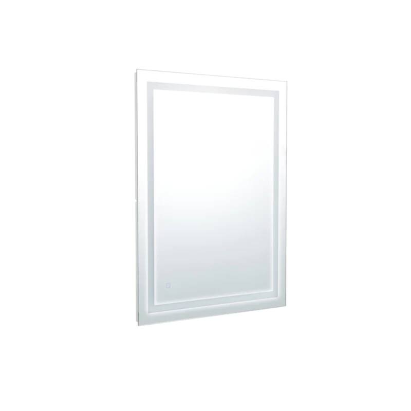 Modern Mirrors Zenith Wall Mounted Lighted Bathroom Mirror with Defogger, Touch Control LED Bathroom Vanity Mirrors