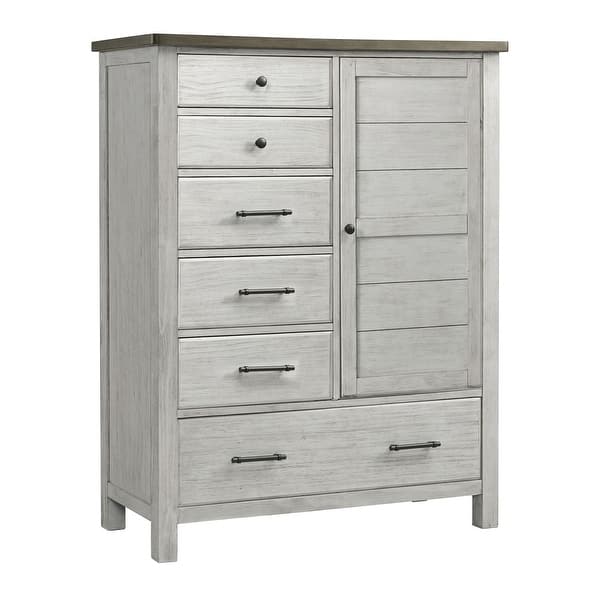 slide 2 of 2, Timber Ridge Wood Chifferobe, Weathered Washed Sierra