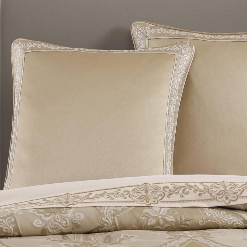 J. Queen New York Sondra Gold Euro Sham - Gold - Euro Square