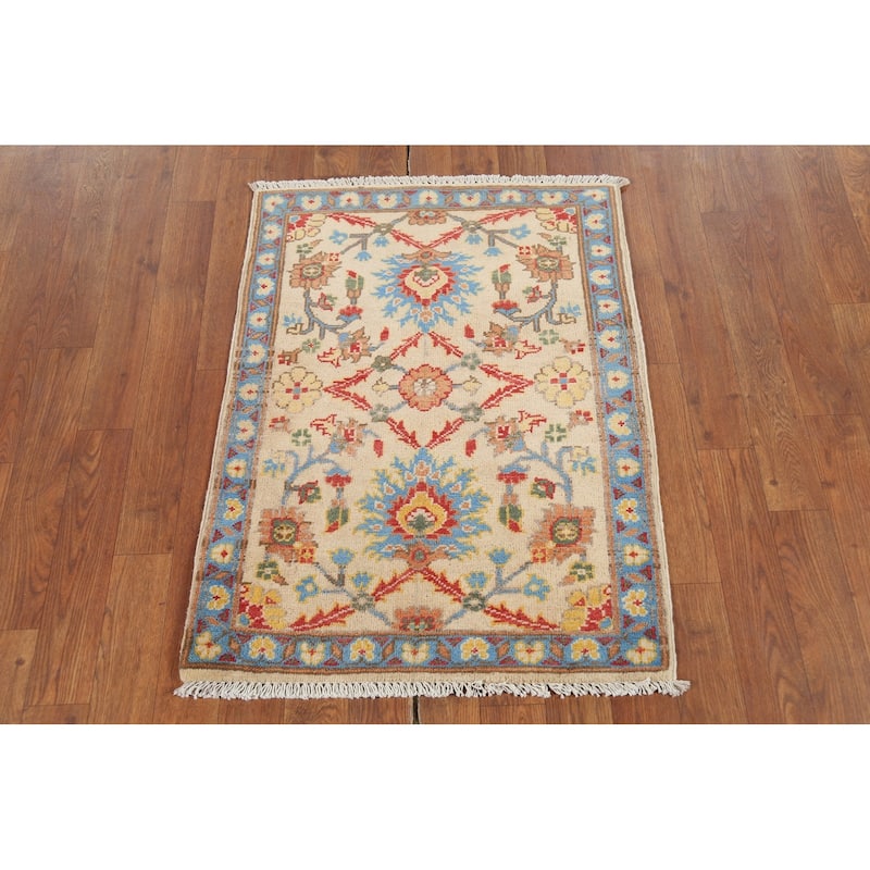 Kazak Oriental Accent Rug Handmade Wool Carpet - 2'1"x 2'10"