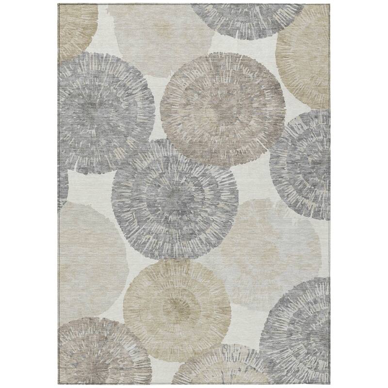 Machine Washable Indoor/ Outdoor Contemporary Devaughn Chantille Rug