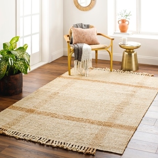 Cedric Handmade Jute Plaid Area Rug